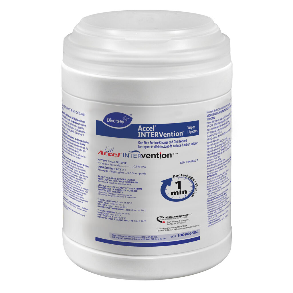 Accel® INTERVention™ Wipes, 60ea, 12/CT
